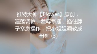 推特大神【Flower】原创，淫荡调教，羞辱掌掴，掐住脖子窒息操作，把小姐姐调教成母狗 (3)